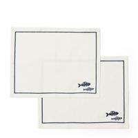 Riviera Maison - Como Catch Placemat 2 pieces - Wit - thumbnail