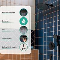 hansgrohe Activera S hoofddouche 240 - 1jet - EcoSmart - mat zwart 28056670 - thumbnail