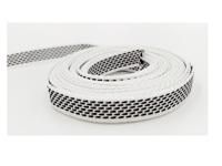 Optrekband 14mm Rol 5M Zwart/wit - thumbnail