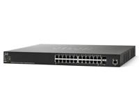 CISCO SG550XG-24T Stackable Managed Switch, 24x 10Gigabit 10GBase-T, 2x 10Gigabit SFP+ (combo met 10GBase-T), 1xGigabit management - thumbnail