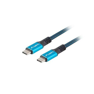 Kabel USB C Lanberg Blauw 50 cm Kabel USB C Lanberg Blauw 50 cm
