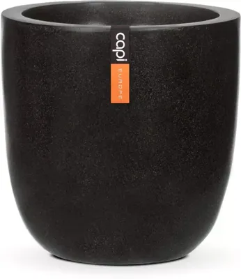 Bloempot bol II zwart Capi Lux - Capi europe