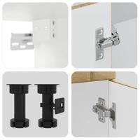 11-delige Keukenkastenset Lucca bewerkt hout sonoma eikenkleur - thumbnail