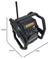 Sangean U-5 DBT Bouwradio DAB+, VHF (FM) AUX, Bluetooth Waterdicht, Stofdicht, Stofvast Zwart - thumbnail