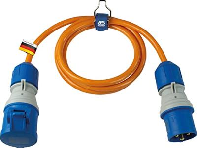 AS Schwabe 62430 Stroom Verlengkabel 16 A Oranje 1.5 m H07BQ-F 3G 2,5 mm²