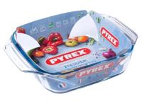Pyrex optimum braadslede ovenschaal vierkant glas 23cm - thumbnail