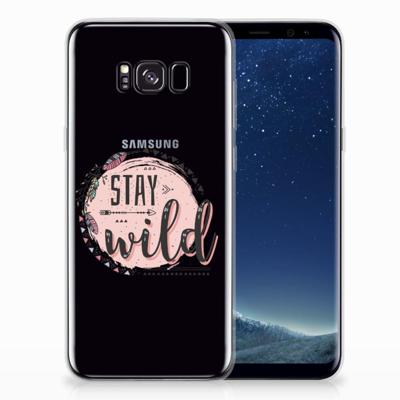 Samsung Galaxy S8 Plus Telefoonhoesje met Naam Boho Stay Wild Samsung Galaxy S8 Plus Telefoonhoesje met Naam Boho Stay Wild
