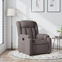 Fauteuil verstelbaar stof taupe - thumbnail