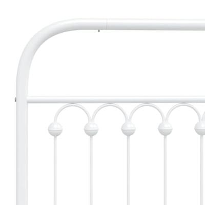 Hoofdbord 90 cm metaal wit Hoofdbord 90 cm metaal wit