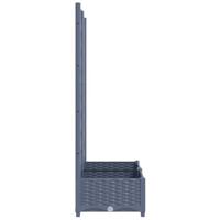 Plantenbak met latwerk 80x40x121,5 cm polypropeen donkergrijs - thumbnail