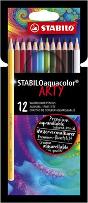 Kleurpotlood stabilo 1624 aquacolor arty 12st ass | 6 stuks