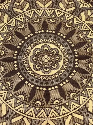 Blommie's lifestyle Buitenkleed rond d180cm bruin