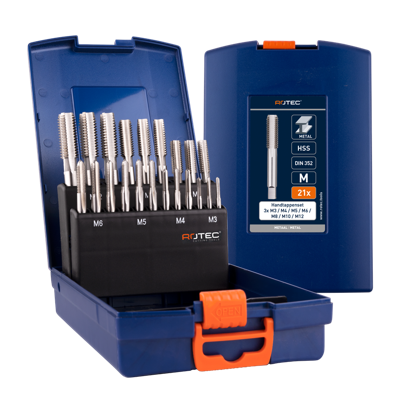 Rotec Handtappenset '300' | 21-dlg. | M3-M12 ABS - 900.2000
