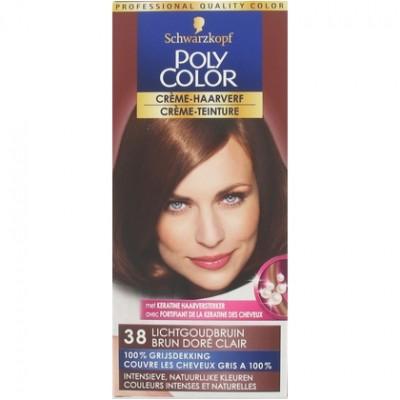 Schwarzkopf Poly Color Semi Permanente Haarverf nr. 38 Lichtgoudbruin