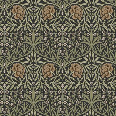 Dutch Wallcoverings Hidden Tr2 -Oxford Union Black/Grn - Zwart/Groen