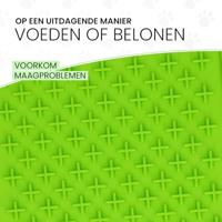 Eat Slow Live Longer Lick Mat Cross Groen - thumbnail