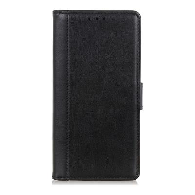 Shop4 - Samsung Galaxy A40 Hoesje - Wallet Case Grain Zwart