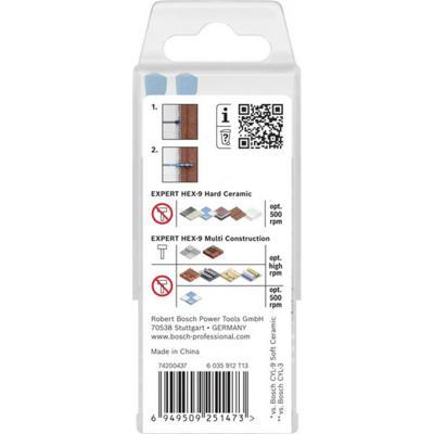 Bosch Accessoires EXPERT Tegelborenset HEX-9 | 5-delig | HardCeramic | 3x HEX-9 HardCeramic 6mm + 2x CYL-3 Steenboor 6mm - 2608902313