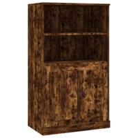 Hoge kast 60x35,5x103,5 cm bewerkt hout gerookt eikenkleurig - thumbnail