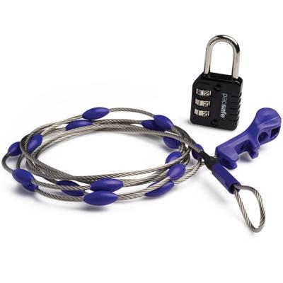 Pacsafe 10520999 Kabelslot Zwart, Blauw, RVS Cijferslot Pacsafe 10520999 Kabelslot Zwart, Blauw, RVS Cijferslot