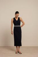 Studio Anneloes Tirza Tape Dress 13804 Zomerjurkjes 6900 Dark Blue - thumbnail