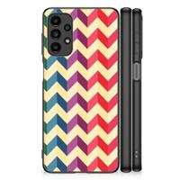 Samsung Galaxy A13 4G Back Case Zigzag Multi Color - thumbnail