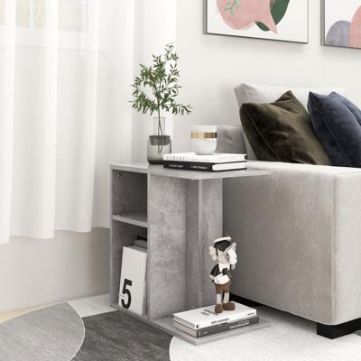 Bijzettafel 50x30x50 cm spaanplaat betongrijs Bijzettafel 50x30x50 cm spaanplaat betongrijs