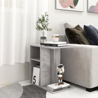 Bijzettafel 50x30x50 cm spaanplaat betongrijs - thumbnail