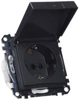 Merten MEG2314-0414 Wandcontactdoos System M Antraciet 1 stuk(s) - thumbnail