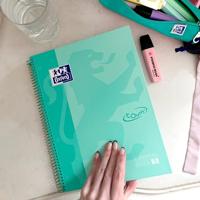 Oxford School Touch Europeanbook spiraalblok, ft A4+, 160 bladzijden, gelijnd, pastel groen - thumbnail