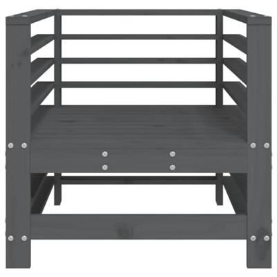Tuinstoelen 2 st massief grenenhout grijs