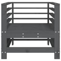 Tuinstoelen 2 st massief grenenhout grijs - thumbnail