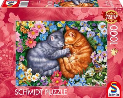 Puzzel - SCHMIDT SPIELE - Slaap op fluwelen pootjes - 1000 stukjes - Vanaf 12 jaar