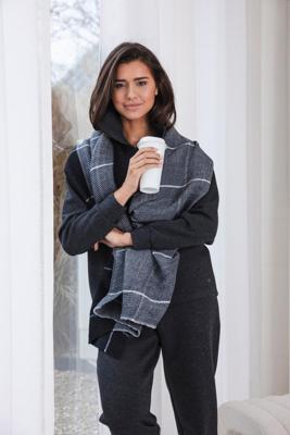 Pastunette dames Huispak - Zipper - Donkergrijs