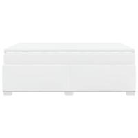 Boxspring met matras kunstleer wit 120x200 cm - thumbnail