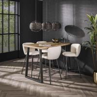 Industriële Bartafel 'Barbra' 135 x 70cm, kleur Naturel - thumbnail