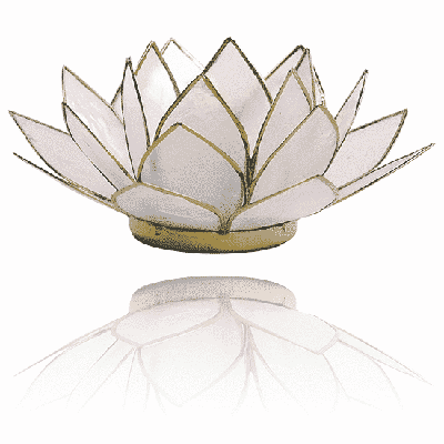 Lotus Sfeerlicht Naturel Goudrand