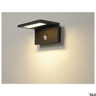 SLV ANGOLUX SENSOR 1001969 LED-buitenlamp met bewegingsmelder (wand) LED LED vast ingebouwd 9.8 W Antraciet SLV ANGOLUX SENSOR 1001969 LED-buitenlamp met bewegingsmelder (wand) LED LED vast ingebouwd 9.8 W Antraciet
