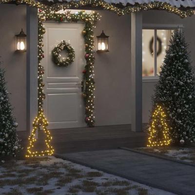 VidaXL Kerstverlichting kerstboom met grondpinnen 80 led's 60 cm