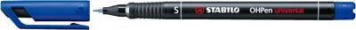 STABILO OHPen universal, OHP-marker, permanent, superfijn 0,4 mm, blauw STABILO OHPen universal, OHP-marker, permanent, superfijn 0,4 mm, blauw