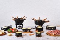 Fondueset Gietijzer/Zwart/Hout - thumbnail