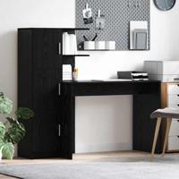 Bureau 2 pcs Zwart Eiken - thumbnail