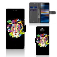 Sony Xperia 10 Leuk Hoesje Lion Color | Portemonnee hoesje - thumbnail