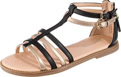 Meisjessandalen J S. Karly G. D - GBK GEOX® black platinium