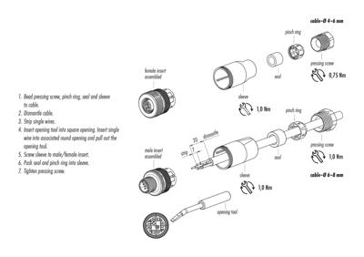 binder 99-0536-14-05 Sensor/actuator connector, niet geassembleerd M12 Aantal polen (sensoren): 5 Bus, recht 1 stuk(s)