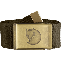 Fjallraven Canvas Brass Belt 4 Cm Riem Dark Olive 1 Size - thumbnail