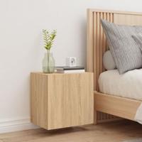 Tv-wandmeubel 40,5x30x40 cm bewerkt hout sonoma eikenkleurig - thumbnail