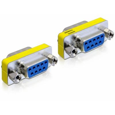 Delock 65008 VGA Adapter [1x D-sub bus 9-polig - 1x D-sub bus 9-polig] Blauw, Zilver