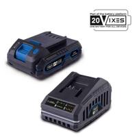 Scheppach starterset 20v accu + acculader sbsk2.0 (1x 2.0ah accu) - 7909201720 - thumbnail