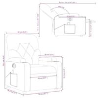 Massagestoel verstelbaar elektrisch kunstleer wijnrood - thumbnail